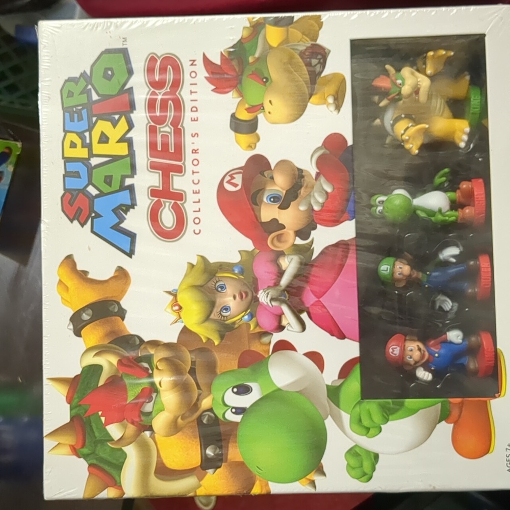 Collector's edition super Mario chess game set in unopened box completely sealed